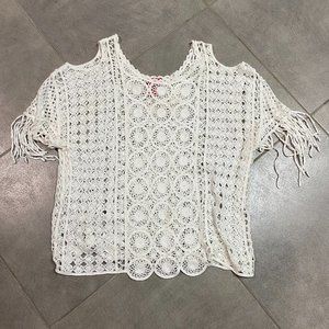 v christina knit blouse